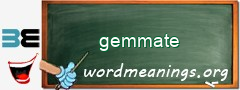 WordMeaning blackboard for gemmate